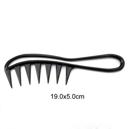 plastic wide tooth detangling hair comb