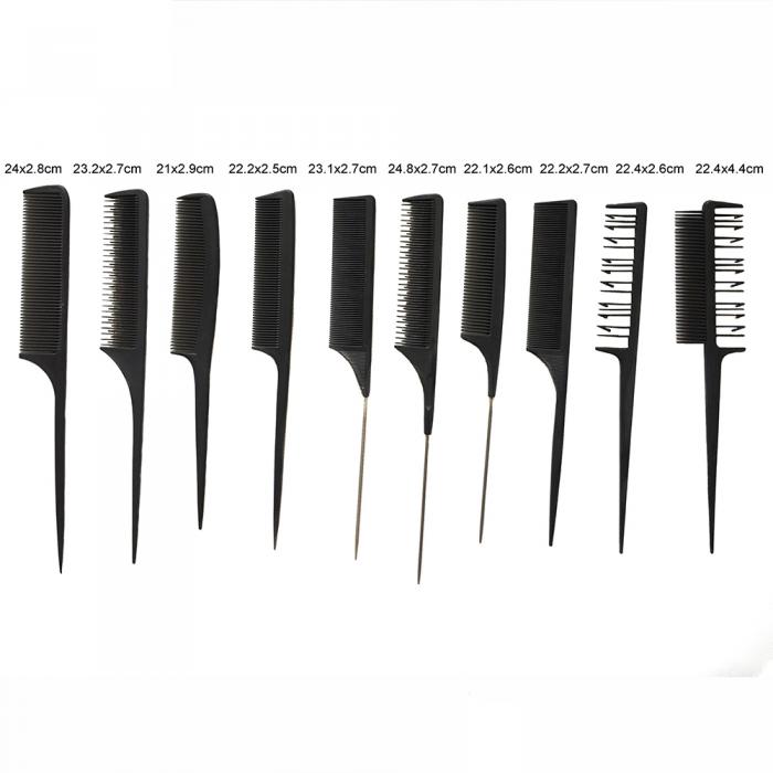 hair salon equipment barber black fiber carbon comb