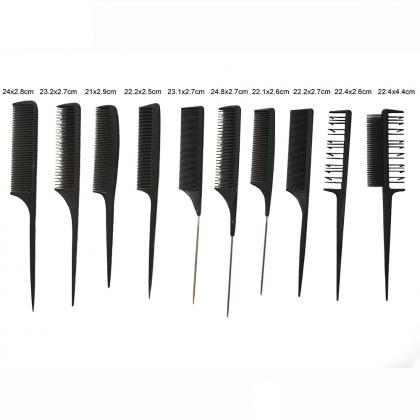 hair salon equipment barber black fiber carbon comb