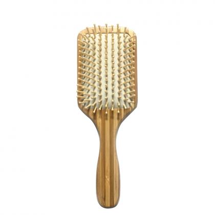 custom bamboo private label hair brush